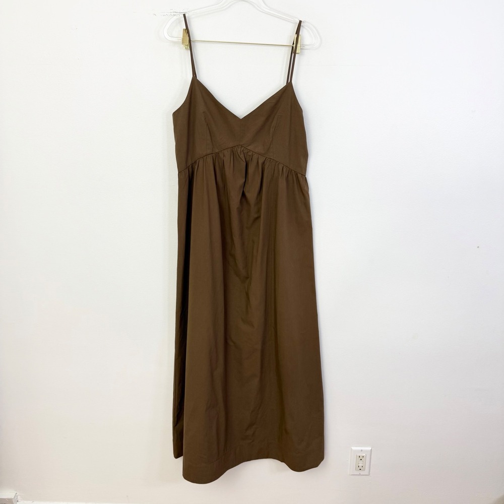 O.P.T Brown Spaghetti Strap Empire Waist Maxi Dress Size M